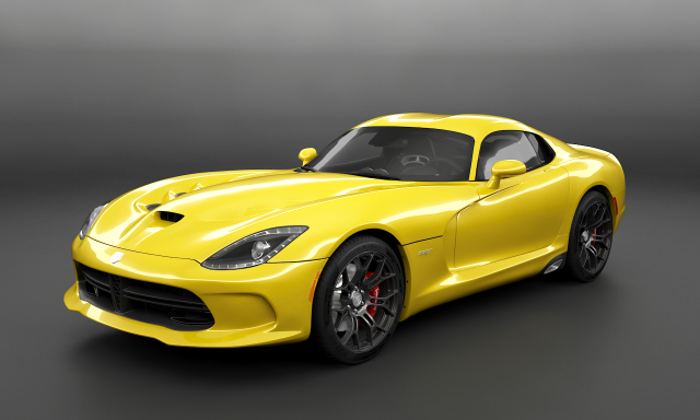 Dodge Viper SRT HQ Interior 3D Model