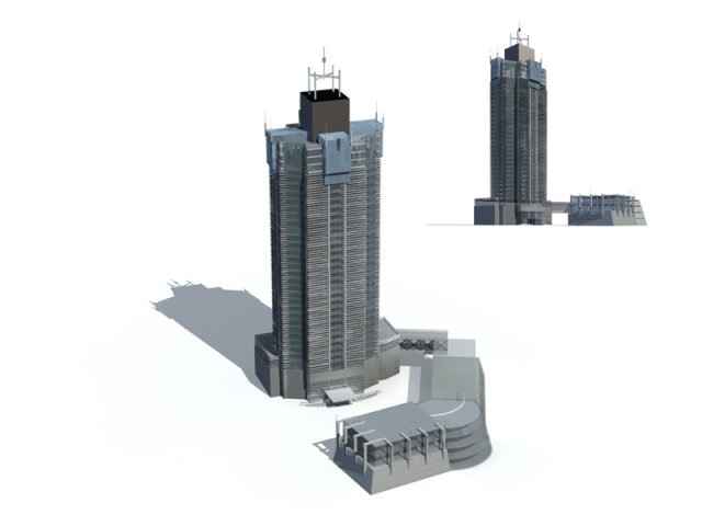 City – high-rise office 319 3D Model