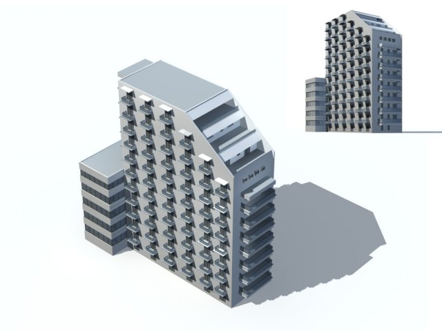 City – high-rise office 148 3D Model