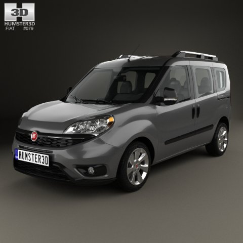 Fiat Doblo Passenger L1H1 2015 3D Model