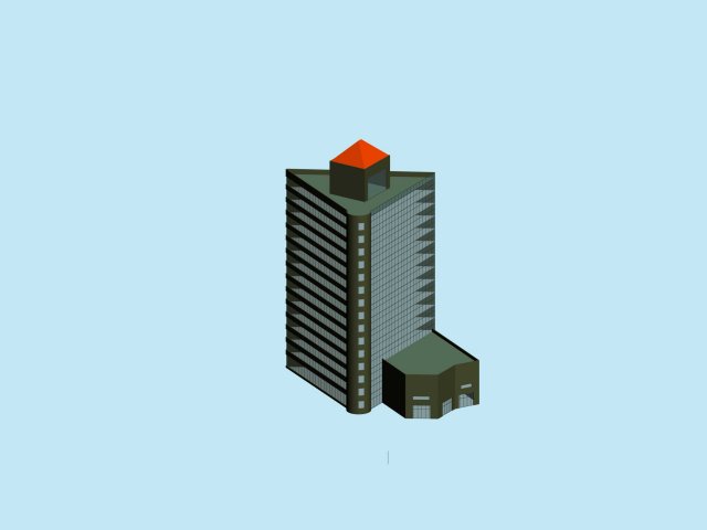 Urban planning – commercial buildings 60 3D Model
