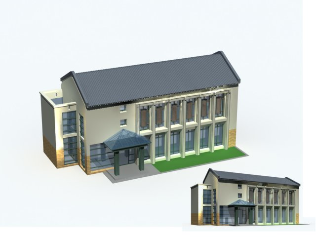 City – high-rise office 200 3D Model