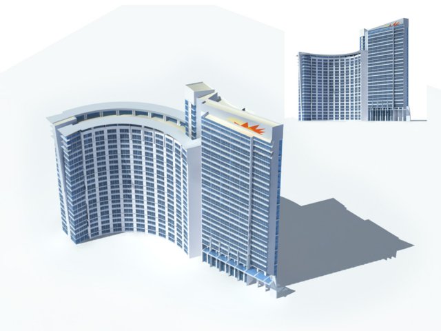 City – high-rise office 349 3D Model