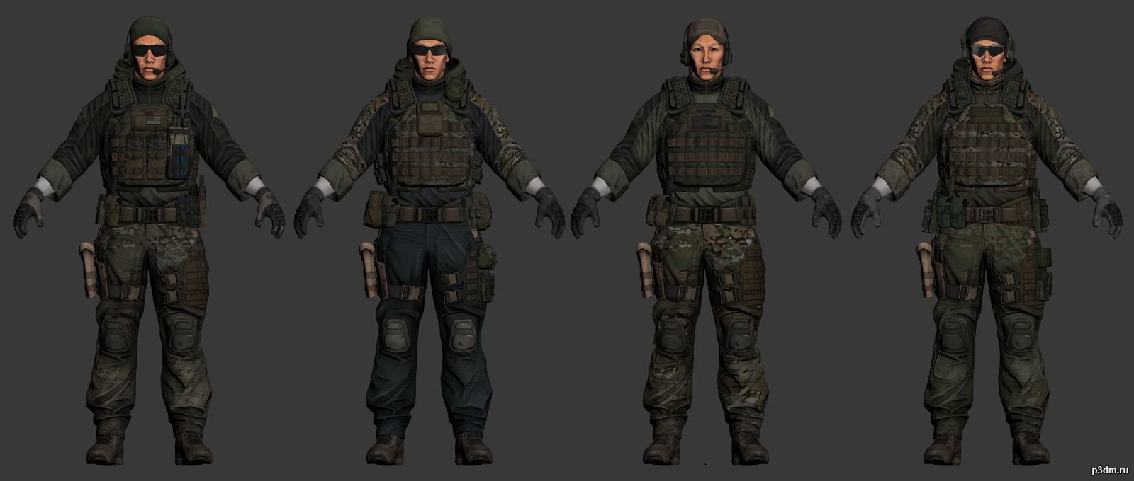US Designated marksman 3D Model