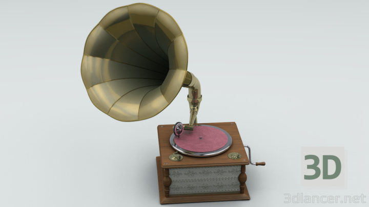 3D-Model 
Gramophone