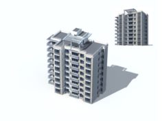 City construction – large real estate residences 80 3D Model