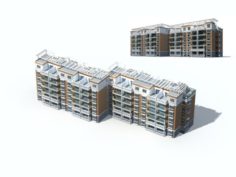 City construction – large real estate residences 54 3D Model