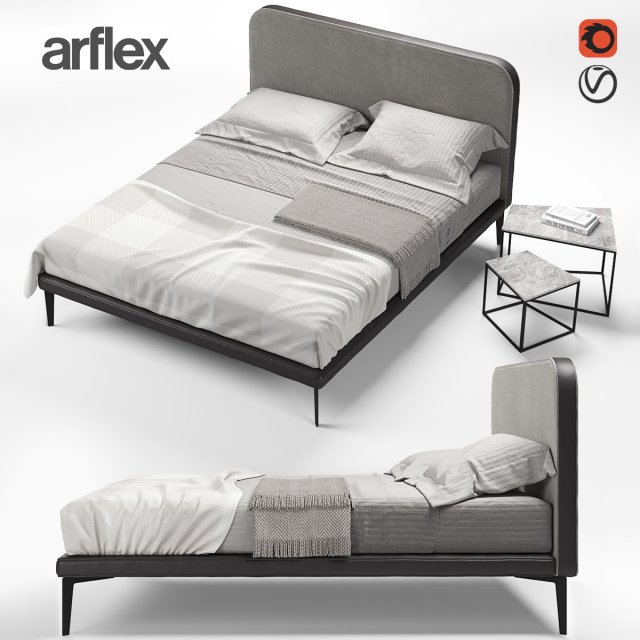 ARFLEX SUITE bed 3D Model