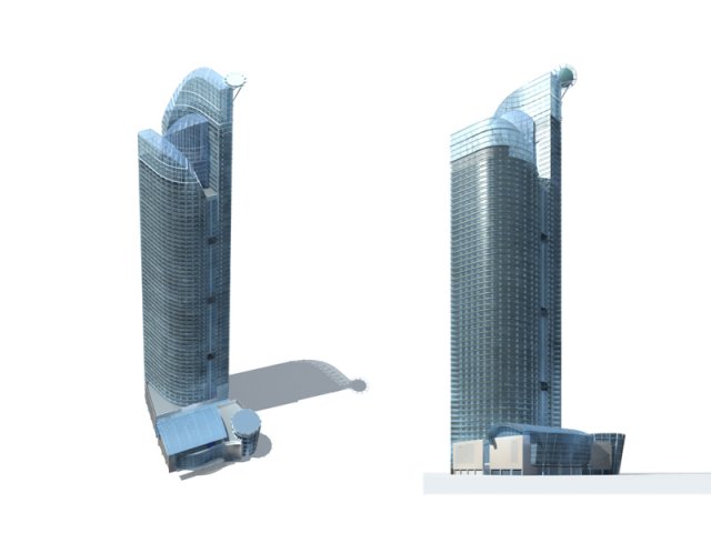 City – high-rise office 301 3D Model