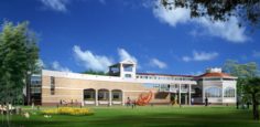 Urban architecture – school office villas 26 3D Model