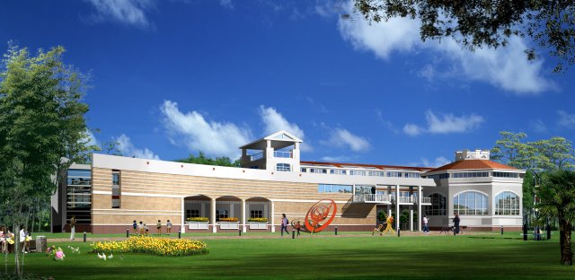 Urban architecture – school office villas 26 3D Model