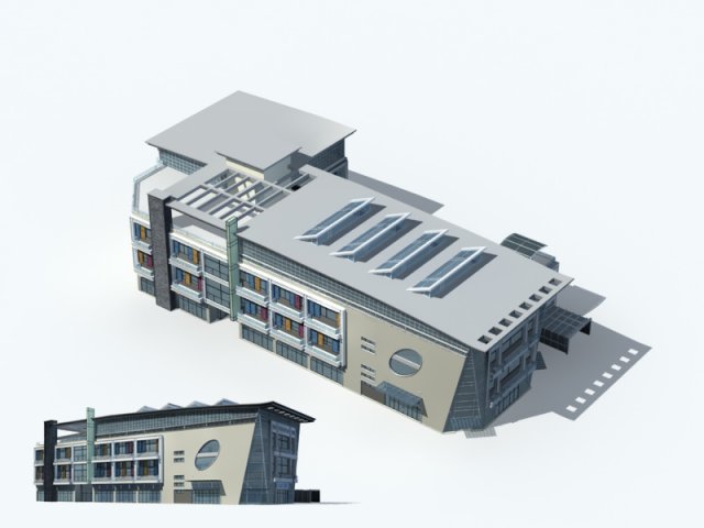 City – high-rise office 216 3D Model