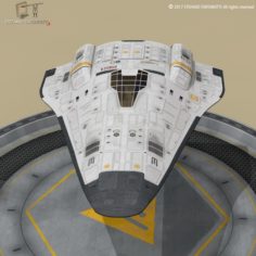 Shuttle sci-fi 3D Model