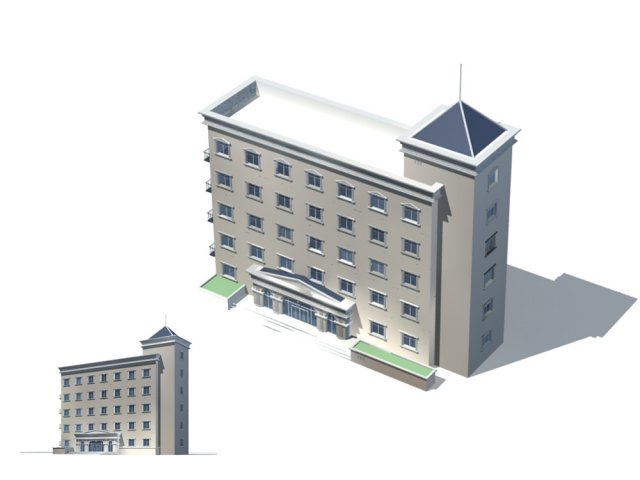 City – high-rise office 182 3D Model