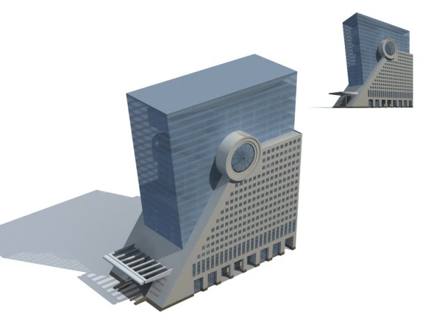 City – high-rise office 331 3D Model