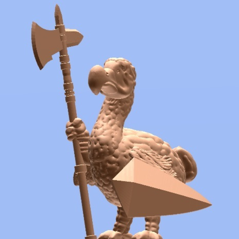 Dodo Guard (28mm/Heroic scale) 3D Print Model