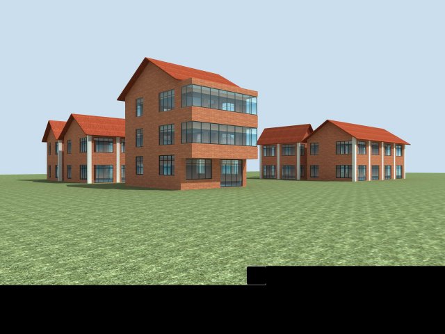 Urban planning – commercial buildings 76 3D Model