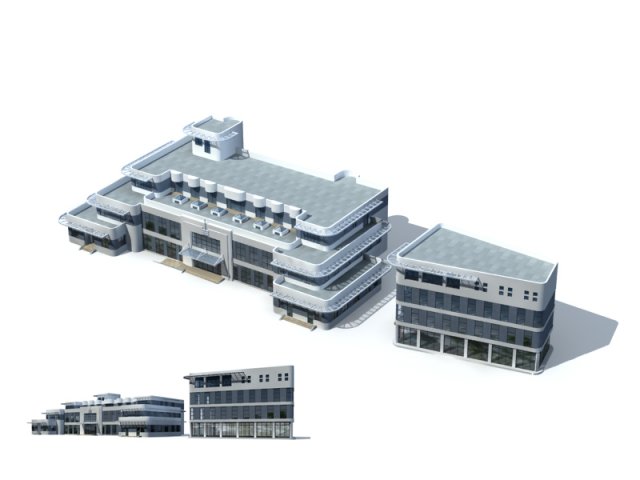 City – high-rise office 296 3D Model