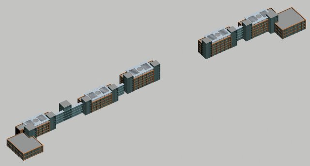 Urban planning – commercial buildings 207 3D Model