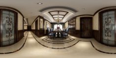 Panoramic 360 American Style Restaurant Kitchen Space 01 3D Model