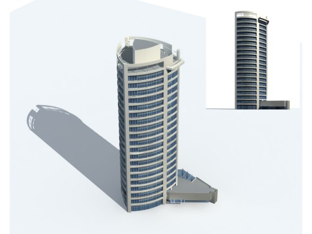 City – high-rise office 346 3D Model