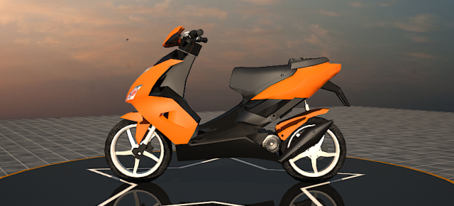 Scooty 3D Model 3D Model