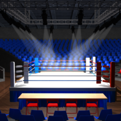 Boxing ring 3D Model