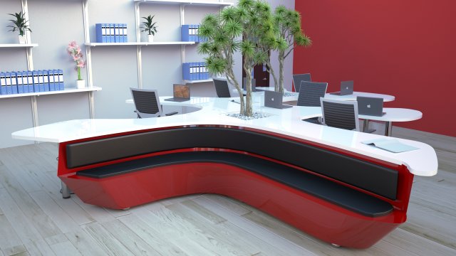 Modern future office SET 2017 3D Model