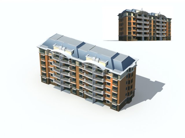 City construction – large real estate residences 21 3D Model
