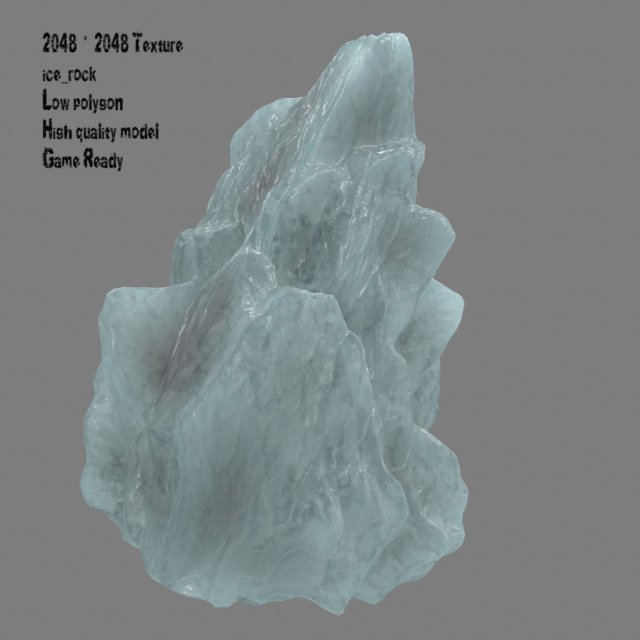 Ice rock 3D Model