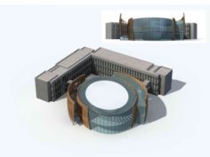City – multi-storey commercial office building 40 3D Model