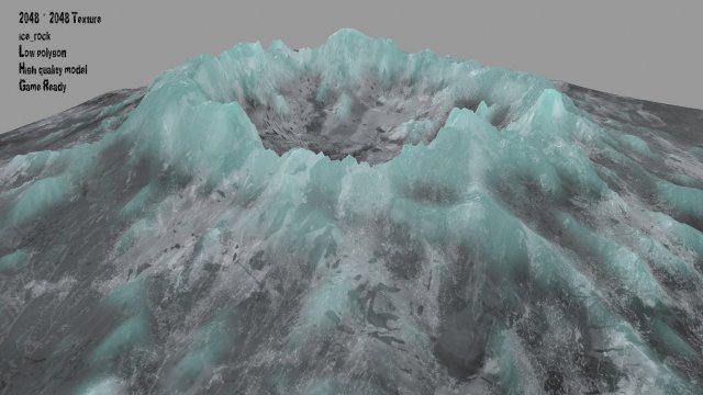 Snow Volcano 4 3D Model