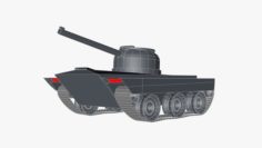 Dynamic animation tank Free 3D Model
