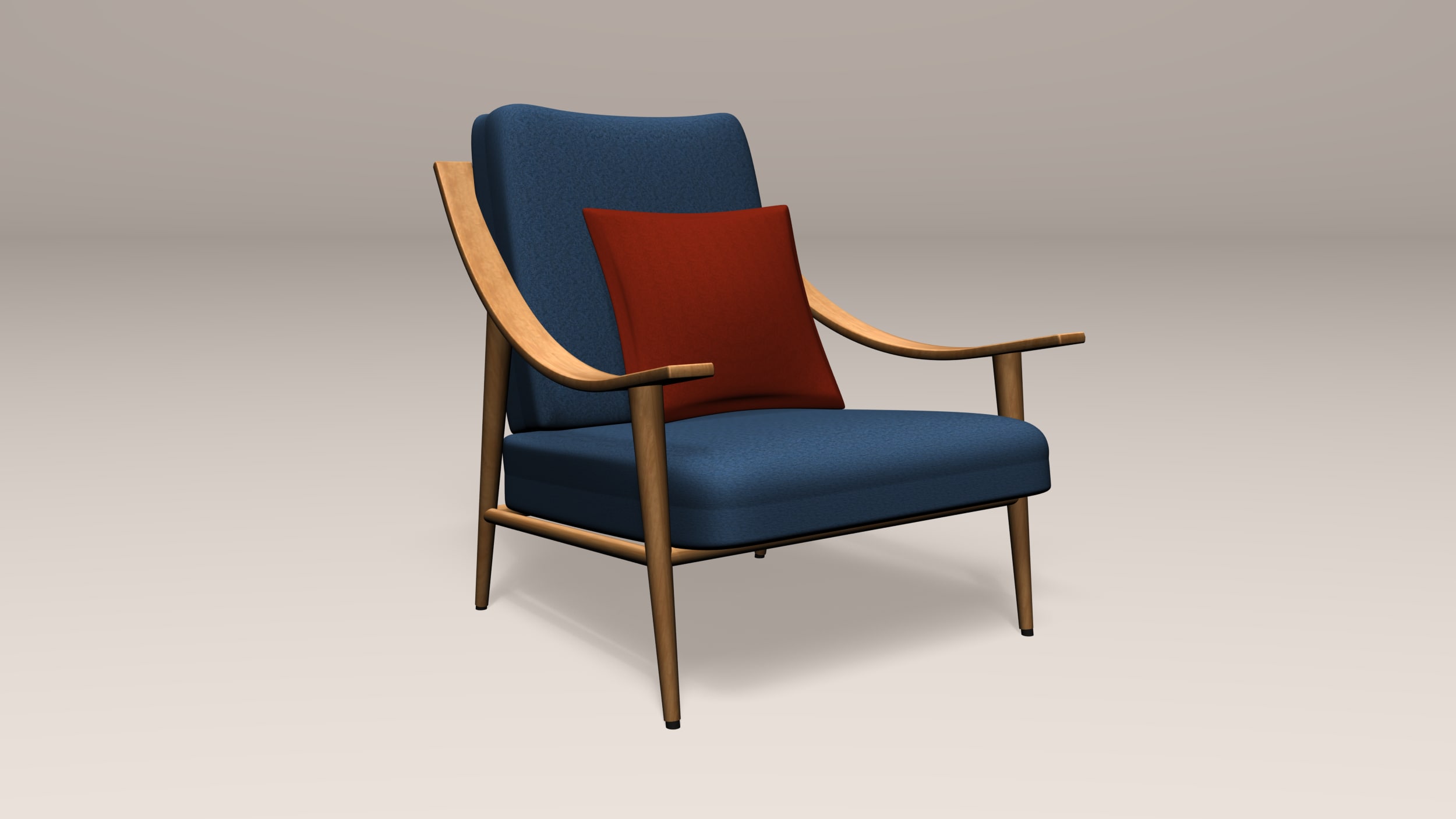 Wooden Chair 3D Model
