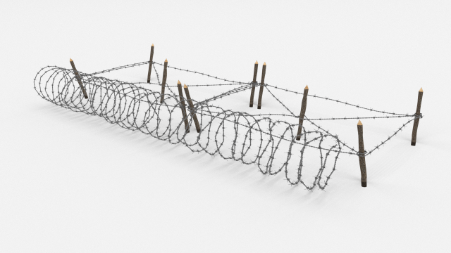 Barb Wire Obstacle 19 3D Model