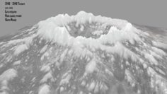 Snow volcano 3 3D Model