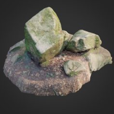 3d scanned nature stone 012 3D Model