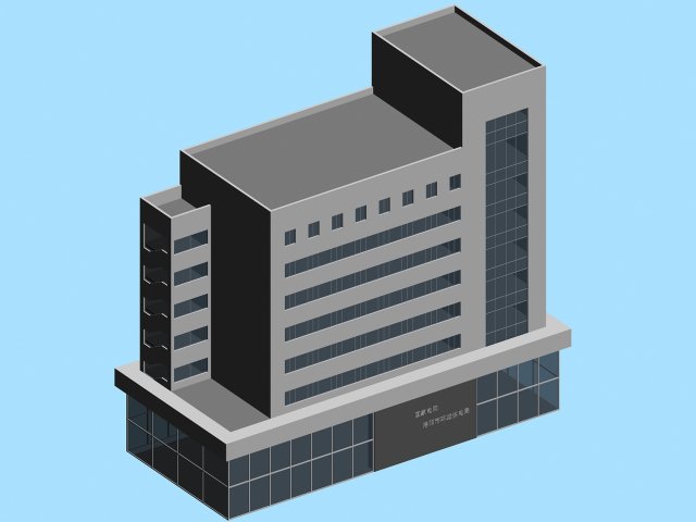 Urban planning – commercial buildings 37 3D Model