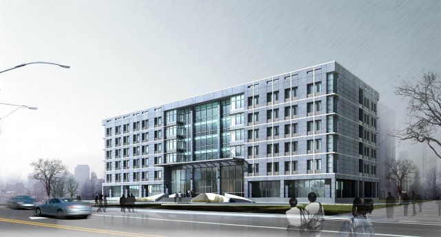 Urban construction – multi-storey building commercial office building 244 3D Model