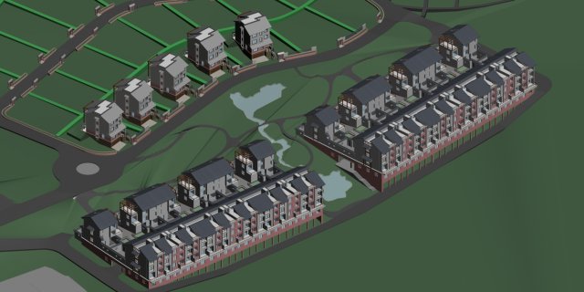 Urban architecture – private villas 29 3D Model
