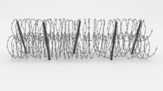 Barb Wire Obstacle 13 3D Model