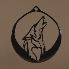 Wolf Pendant (Pendant Wolf) 3D Print Model