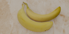 Realistic Bananas 3D Model