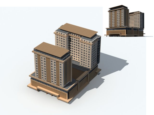 City – high-rise office 27 3D Model