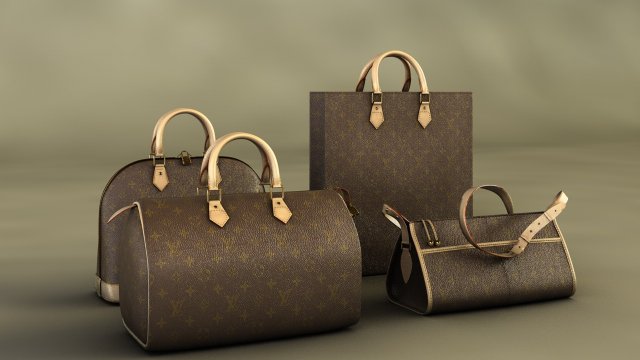 Louis Vuittons bag 3D Model
