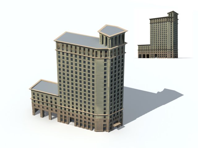 City – high-rise office 316 3D Model