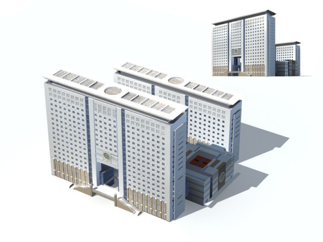 City – high-rise office 334 3D Model