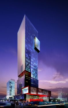 City – multi-storey commercial office building 107 3D Model