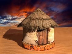 Old African house 3D Model