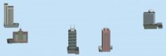 Urban planning – commercial buildings 121 3D Model